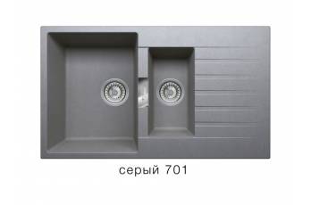 Кухонная мойка Tolero Loft TL860 Серый 701