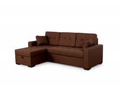 Угловой диван Монако 1 коричневый