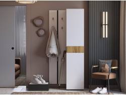 Прихожая Мебельсон К25 дуб крафт золотой/белое дерево