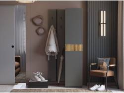 Прихожая Мебельсон К25 дуб крафт золотой/графит