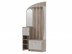 Прихожая Саша 14 Дуб крафт серый/дуб крафт белый