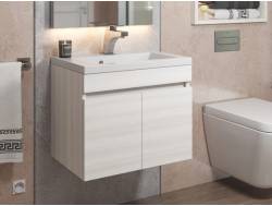 Тумба с раковиной Uperwood Eva Дуб Харбор белый 50 см