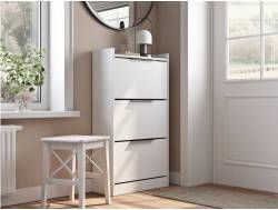 Обувница (600) 3 ящика белая