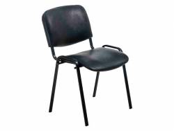 Стул ИЗО Кожзам черный/рама черная