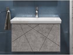 Тумба Geometry 600-0-1 Como навесная белый