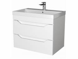 Тумба Сохо 60 подвесная 2 ящика раковина Слим 60