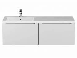 Тумба с раковиной Uperwood Tanos 120 см подвесная левая белый