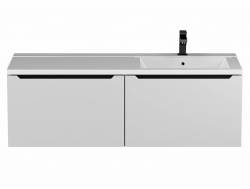 Тумба с раковиной Uperwood Tanos 120 см подвесная правая белый/графит