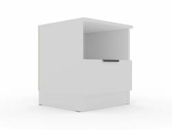 Тумба прикроватная Монблан Белый шагрень