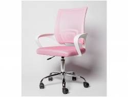 Кресло офисное BN 7166 белый-розовый