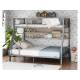 Двухъярусная кровать Гранада-1П 140 серая