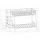Двухъярусная кровать Толедо 1 черный молочный