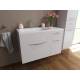 Тумба с раковиной Barcelona 900 левосторонний подвесной 2 ящика 1 дверь