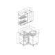 Кухонный гарнитур Санторини 1000х1000 МДФ