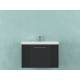 Тумба Альба 80 подвесная 1 ящик раковина Комфорт 80 антрацит