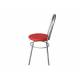 Стул №1 ДХ-8 без мягкой спинки обивка красный