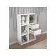 Стеллаж напольный с ящиками арт. 351 белый
