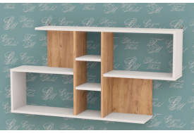 Полка Д-15 Белый-дуб крафт золотой