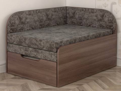 Диван детский раскладной Малютка Ясень Шимо темный-Коричневый