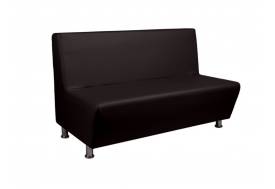 Диван кожаный Рон черный