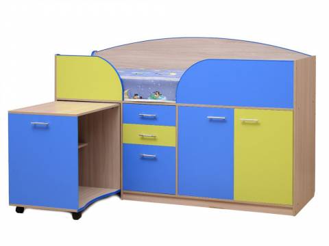 Уголок школьника Юниор 4.1 Синий+Лайм