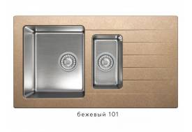 Кухонная мойка Tolero twist TTS-890 Бежевый 101