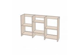 Полка книжная средняя Линаура