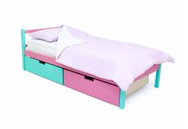 Кровать Svogen classic с ящиками мятный-лаванда