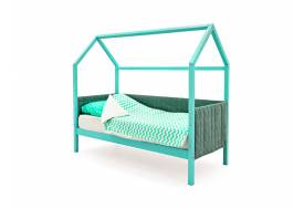Кровать-домик мягкий Svogen мятный
