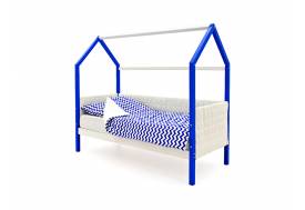 Кровать-домик мягкий Svogen сине-белый