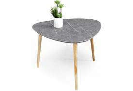 Стол журнальный Трио Мрамор серый
