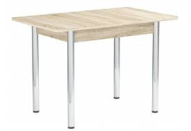 Стол раздвижной Прямоугольный ЛДСП Хром дуб сонома