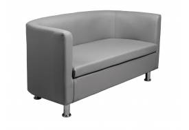 Диван кожаный Марс серый