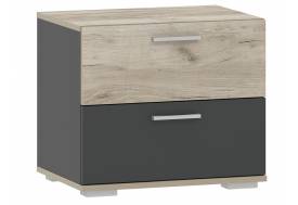 Тумба для обуви Санти НМ 013.24 Антрацит/Дуб Крафт Серый