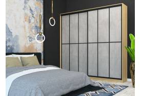 Шкаф-купе Лофт Шк24-47 2400 глубина 470 фасад МДФ бетон +