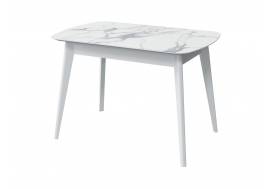 Стол раздвижной Прайм 1200/1520 Мрамор Белый