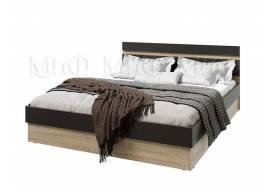 Кровать Ким 1400 Графит софт, сонома
