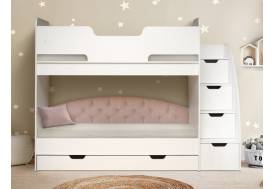 Кровать детская двухъярусная Юниор 13 лдсп белый