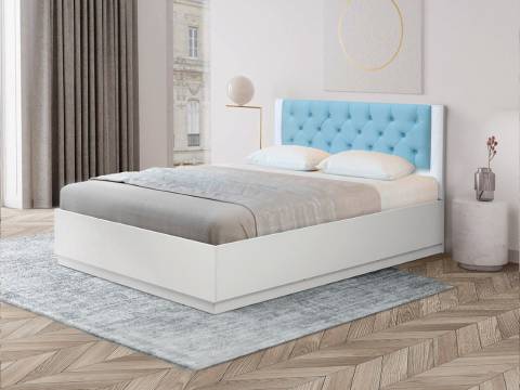 Кровать Венеция 12.3 1600 основание ладе велюр 011