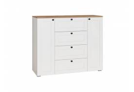 Комод 16.221 Остин Белый шагрень