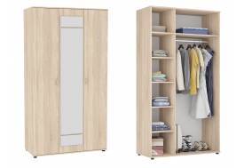 Шкаф с зеркалом Алиса H5_M ручка скоба