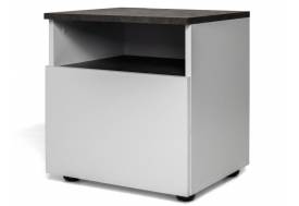 Тумба прикроватная Лотос TB02 Бетон серый