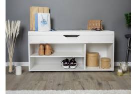 Обувница Liga с откидной крышкой 1055 белый