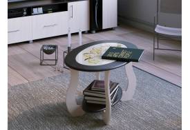 Стол журнальный СЖ-6 ФОН с рисунком Бежевый