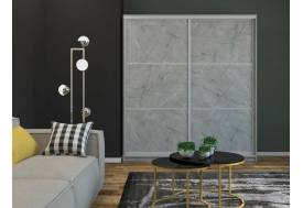 Шкаф-купе Ксения 1400 тройной ЛДСП Каспий светлый