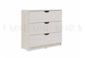 Комод 3 ящика (800) Юниор-4 Шарли Белый