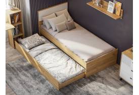 Кровать одинарная Милан выкатная с настилом