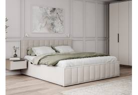 Кровать 1600 Лана бежевый велюр