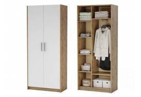 Шкаф Дарья вотан/белый глянец