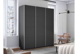 Шкаф-купе Прайм 3-х дверный 1800 три ДСП Серый Диамант